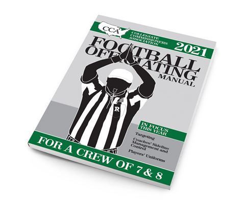 Referee Training Center 21 Cca Crew Of 7 8 College Football Officiating Manual