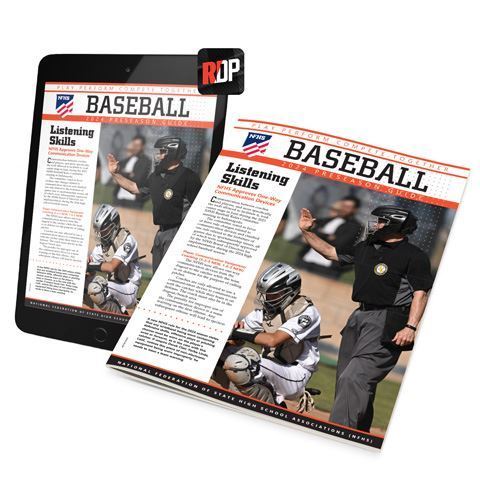 Referee Training Center. NEW - 2024 NFHS Baseball Preseason Guide Print ...