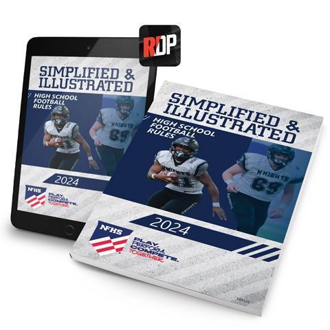 Picture of NEW - 2024 NFHS High School Football  Rules Simplified & Illustrated Print + Digital Combo