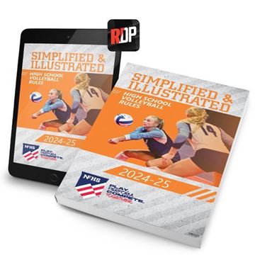 Picture of NEW - 2024 NFHS High School Volleyball  Rules Simplified & Illustrated Print + Digital Combo