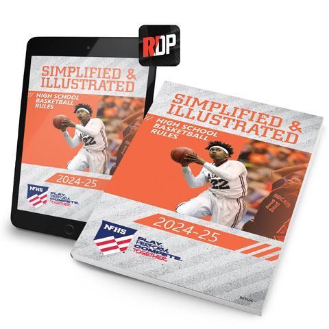 Picture of NEW - 2024-25 NFHS High School Basketball  Rules Simplified & Illustrated Print + Digital Combo