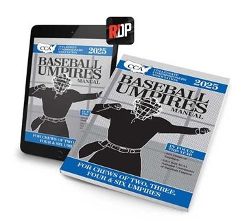 Picture of NEW - 2025 CCA Baseball Umpires Manual - Print + Digital Combo