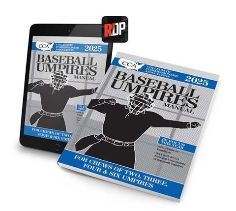 Picture of NEW - 2025 CCA Baseball Umpires Manual - Print + Digital Combo