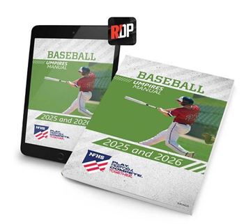 Picture of NEW - 2025-26 NFHS High School Baseball Umpires Manual - Print + Digital Combo