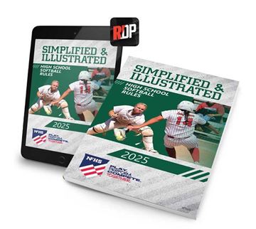 Picture of NEW - 2025 NFHS High School Softball Rules Simplified & Illustrated Print + Digital Combo