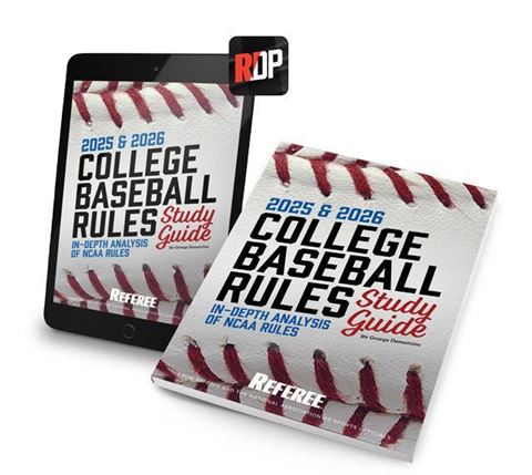 Picture of 2025-26 College Baseball Rules Study Guide Print + Digital Combo 