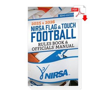 Picture of 2025 & 2026 NIRSA Flag & Touch Football Rules Book & Officials' Manual: 22nd Edition - Digital Download