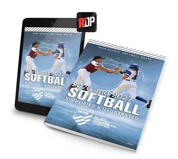 Picture of NEW - 2026 NFHS High School Softball Rules Simplified & Illustrated Print + Digital Combo