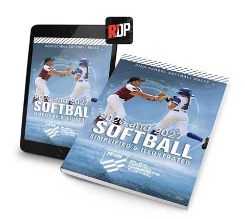 Picture of NEW - 2026 NFHS High School Softball Rules Simplified & Illustrated Print + Digital Combo