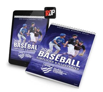 Picture of NEW - 2026 NFHS High School Baseball Rules Simplified & Illustrated Print + Digital Combo