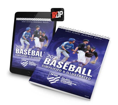 Picture of NEW - 2026 NFHS High School Baseball Rules Simplified & Illustrated Print + Digital Combo